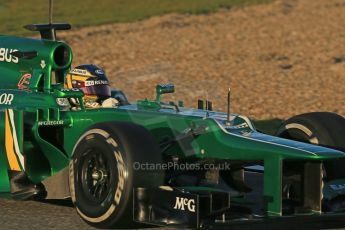 World © Octane Photographic Ltd. Formula 1 Winter testing, Jerez, 8th February 2013. Caterham CT03, Charles Pic. Digital Ref: 0574lw1d9696