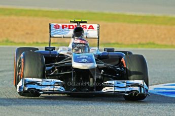 World © Octane Photographic Ltd. Formula 1 Winter testing, Jerez, 8th February 2013. Williams FW34, Valterri Bottas. Digital Ref: 0574lw1d9706