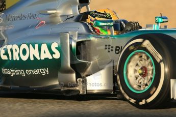 World © Octane Photographic Ltd. Formula 1 Winter testing, Jerez, 8th February 2013. Mercedes AMG Petronas F1 W04, Lewis Hamilton. Digital Ref: 0574lw1d9725