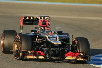 World © Octane Photographic Ltd. Formula 1 Winter testing, Jerez, 8th February 2013. Lotus E31, Kimi Raikkonen. Digital Ref: 0574lw1d9767