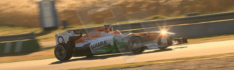 World © Octane Photographic Ltd. Formula 1 Winter testing, Jerez, 8th February 2013. Sahara Force India VJM06 – Jules Bianchi. Digital Ref: 0574lw1d9950