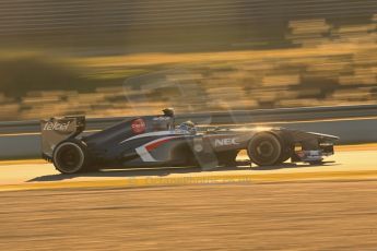 World © Octane Photographic Ltd. Formula 1 Winter testing, Jerez, 8th February 2013. Sauber C32, Esteban Gutierrez. Digital Ref: 0574lw1d9966