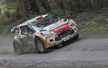 World © Octane Photographic Ltd./Louise Tope. WRC GB 16th November 2013. Robert Kubica. Digital Ref. : 0874ltd32506