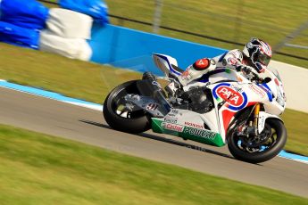 World © Octane Photographic Ltd. World Superbikes (SBK) European GP – Donington Park – Free Practice. Pata Honda World Superbike – Honda CBR-1000RR – Leon Haslam. Saturday 25th May 2013. Digital Ref : 0698ce1d3270