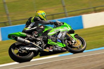 World © Octane Photographic Ltd. World Superbikes (SBK) European GP – Donington Park – Free Practice. Team Pedercini – Kawasaki ZX-10R – Alexander Lundh. Saturday 25th May 2013. Digital Ref : 0698ce1d3295