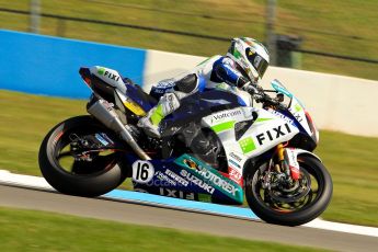 World © Octane Photographic Ltd. World Superbikes (SBK) European GP – Donington Park – Free Practice. Fixi Crescent Suzuki - Suzuki GSX-R-R1000 – Jules Cluzel. Saturday 25th May 2013. Digital Ref : 0698ce1d3297