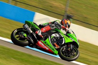 World © Octane Photographic Ltd. World Superbikes (SBK) European GP – Donington Park – Free Practice. Kawasaki Racing Team – Kawasaki ZX-10R – Loris Baz. Saturday 25th May 2013. Digital Ref : 0698ce1d3313
