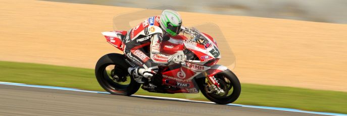 World © Octane Photographic Ltd. World Superbikes (SBK) European GP – Donington Park – Free Practice. Team Ducati Alstare - Ducati 1199 Panigale R – Niccolo Canepa. Saturday 25th May 2013. Digital Ref : 0698ce1d3648