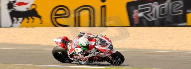 World © Octane Photographic Ltd. World Superbikes (SBK) European GP – Donington Park – Free Practice. Team Ducati Alstare - Ducati 1199 Panigale R – Niccolo Canepa. Saturday 25th May 2013. Digital Ref : 0698ce1d3691