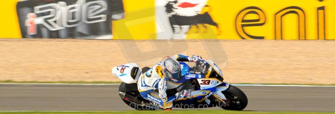 World © Octane Photographic Ltd. World Superbikes (SBK) European GP – Donington Park – Free Practice. BMW Motorrad GoldBet SBK – BMW S1000RR – Marco Melandri. Saturday 25th May 2013. Digital Ref : 0698ce1d3743