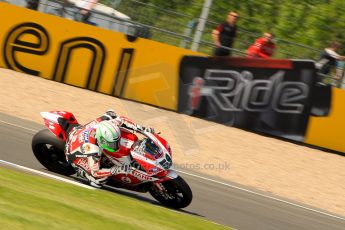 World © Octane Photographic Ltd. World Superbikes (SBK) European GP – Donington Park – Free Practice. Team Ducati Alstare - Ducati 1199 Panigale R – Niccolo Canepa. Saturday 25th May 2013. Digital Ref : 0698ce1d3750