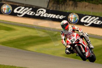 World © Octane Photographic Ltd. World Superbikes (SBK) European GP – Donington Park – Qualifying Practice. Team Ducati Alstare - Ducati 1199 Panigale R – Niccolo Canepa. Saturday 25th May 2013. Digital Ref :