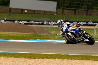 World © Octane Photographic Ltd. World Superbikes (SBK) European GP – Donington Park – Qualifying Practice. BMW Motorrad GoldBet SBK – BMW S1000RR – Marco Melandri. Saturday 25th May 2013. Digital Ref :