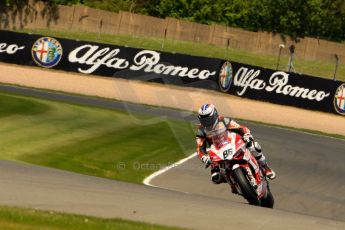 World © Octane Photographic Ltd. World Superbikes (SBK) European GP – Donington Park – Qualifying Practice. Team Ducati Alstare - Ducati 1199 Panigale R – Ayrton Badovini. Saturday 25th May 2013. Digital Ref :