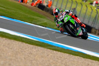 World © Octane Photographic Ltd. World Superbikes (SBK) European GP – Donington Park – Qualifying Practice. Kawasaki Racing Team – Kawasaki ZX-10R – Tom Sykes. Saturday 25th May 2013. Digital Ref :