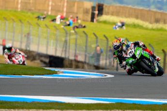 World © Octane Photographic Ltd. World Superbikes (SBK) European GP – Donington Park – Qualifying Practice. Kawasaki Racing Team – Kawasaki ZX-10R – Loris Baz. Saturday 25th May 2013. Digital Ref :