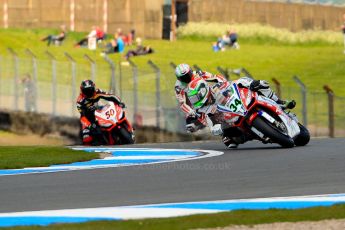 World © Octane Photographic Ltd. World Superbikes (SBK) European GP – Donington Park – Qualifying Practice. Althea Racing – Aprilia RSV4 Factory – Davide Giugliano, Team Ducati Alstare - Ducati 1199 Panigale R – Niccolo Canepa and Aprilia Racing Team – Aprilia RSV4 Factory – Sylvain Guintoli. Saturday 25th May 2013. Digital Ref :