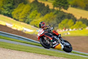 World © Octane Photographic Ltd. World Superbikes (SBK) European GP – Donington Park – Qualifying Practice. Aprilia Racing Team – Aprilia RSV4 Factory – Sylvain Guintoli. Saturday 25th May 2013. Digital Ref :