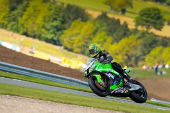 World © Octane Photographic Ltd. World Superbikes (SBK) European GP – Donington Park – Qualifying Practice. Team Pedercini – Kawasaki ZX-10R – Alexander Lundh. Saturday 25th May 2013. Digital Ref :