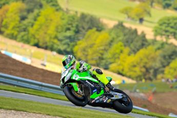 World © Octane Photographic Ltd. World Superbikes (SBK) European GP – Donington Park – Qualifying Practice. Team Pedercini - Kawasaki ZX-10R – Federico Sandi. Saturday 25th May 2013. Digital Ref :