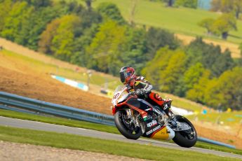 World © Octane Photographic Ltd. World Superbikes (SBK) European GP – Donington Park – Qualifying Practice. Aprilia Racing Team – Aprilia RSV4 Factory – Sylvain Guintoli. Saturday 25th May 2013. Digital Ref :