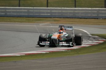 World © Octane Photographic Ltd. Formula 1 - Young Driver Test - Silverstone. Friday 19th July 2013. Day 3. Sahara Force India VJM06 - Adrian Sutil. Digital Ref :0755lw1d0049