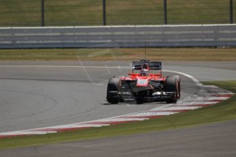 World © Octane Photographic Ltd. Formula 1 - Young Driver Test - Silverstone. Friday 19th July 2013. Day 3. Marussia F1 Team MR02 - Rodolfo Gonzalez. Digital Ref :0755lw1d0055