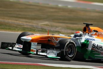 World © Octane Photographic Ltd. Formula 1 - Young Driver Test - Silverstone. Friday 19th July 2013. Day 3. Sahara Force India VJM06 - Adrian Sutil. Digital Ref :0755lw1d0087