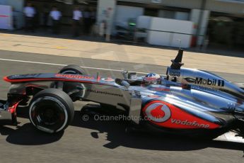 World © Octane Photographic Ltd. Formula 1 - Young Driver Test - Silverstone. Friday 19th July 2013. Day 3. Vodafone McLaren Mercedes MP4/28 – Gary Paffett. Digital Ref:0755lw1d0103