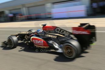 World © Octane Photographic Ltd. Formula 1 - Young Driver Test - Silverstone. Friday 19th July 2013. Day 3. Lotus F1 Team E21 – Nicolas Prost. Digital Ref :0755lw1d0116