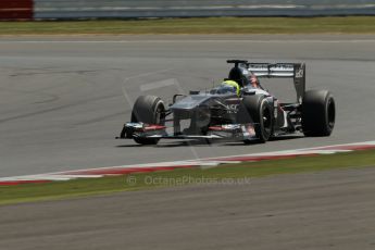 World © Octane Photographic Ltd. Formula 1 - Young Driver Test - Silverstone. Friday 19th July 2013. Day 3. Sauber C32 - Kimiya Sato. Digital Ref :0755lw1d0119