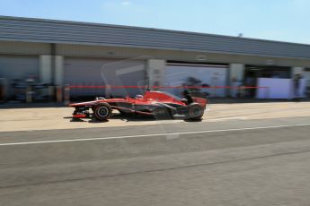 World © Octane Photographic Ltd. Formula 1 - Young Driver Test - Silverstone. Friday 19th July 2013. Day 3. Marussia F1 Team MR02 – Jules Bianchi. Digital Ref :0755lw1d0128