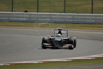 World © Octane Photographic Ltd. Formula 1 - Young Driver Test - Silverstone. Friday 19th July 2013. Day 3. Sauber C32 - Kimiya Sato. Digital Ref :0755lw1d0141