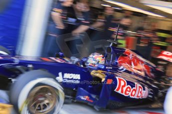 World © Octane Photographic Ltd. Formula 1 - Young Driver Test - Silverstone. Friday 19th July 2013. Day 3. Scuderia Toro Rosso STR8 – Danill Kvyat. Digital Ref :  0755lw1d0170