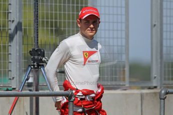 World © Octane Photographic Ltd. Formula 1 - Young Driver Test - Silverstone. Friday 19th July 2013. Day 3. Scuderia Ferrari F138 – Davide Rigon. Digital Ref : 0755lw1d0197
