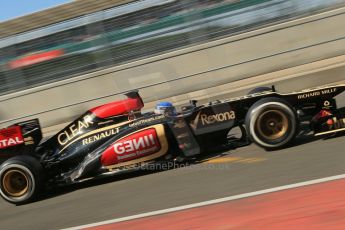 World © Octane Photographic Ltd. Formula 1 - Young Driver Test - Silverstone. Friday 19th July 2013. Day 3. Lotus F1 Team E21 – Nicolas Prost. Digital Ref : 0755lw1d0213