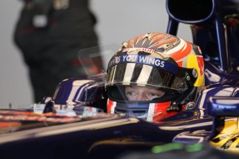 World © Octane Photographic Ltd. Formula 1 - Young Driver Test - Silverstone. Friday 19th July 2013. Day 3. Scuderia Toro Rosso STR8 – Danill Kvyat. Digital Ref : 0755lw1d0215