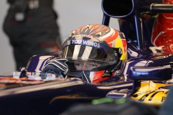 World © Octane Photographic Ltd. Formula 1 - Young Driver Test - Silverstone. Friday 19th July 2013. Day 3. Scuderia Toro Rosso STR8 – Danill Kvyat. Digital Ref : 0755lw1d0218