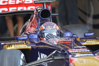 World © Octane Photographic Ltd. Formula 1 - Young Driver Test - Silverstone. Friday 19th July 2013. Day 3. Scuderia Toro Rosso STR8 – Danill Kvyat. Digital Ref : 0755lw1d0250