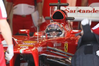 World © Octane Photographic Ltd. Formula 1 - Young Driver Test - Silverstone. Friday 19th July 2013. Day 3. Scuderia Ferrari F138 – Davide Rigon. Digital Ref : 0755lw1d0264