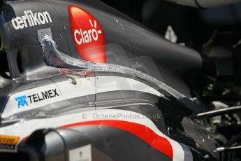 World © Octane Photographic Ltd. Formula 1 - Young Driver Test - Silverstone. Friday 19th July 2013. Day 3. Sauber C32 detail. Digital Ref :0755lw1d40156