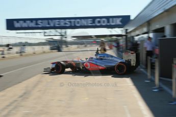 World © Octane Photographic Ltd. Formula 1 - Young Driver Test - Silverstone. Friday 19th July 2013. Day 3. Vodafone McLaren Mercedes MP4/28 – Gary Paffett. Digital Ref: 0755lw1d49823