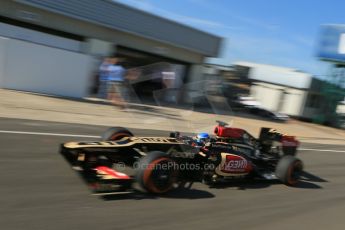 World © Octane Photographic Ltd. Formula 1 - Young Driver Test - Silverstone. Friday 19th July 2013. Day 3. Lotus F1 Team E21 – Nicolas Prost. Digital Ref : 0755lw1d9793