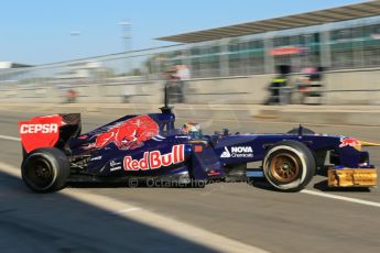 World © Octane Photographic Ltd. Formula 1 - Young Driver Test - Silverstone. Friday 19th July 2013. Day 3. Scuderia Toro Rosso STR8 – Jean Eric Vergne. Digital Ref : 0755lw1d9813