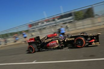 World © Octane Photographic Ltd. Formula 1 - Young Driver Test - Silverstone. Friday 19th July 2013. Day 3. Lotus F1 Team E21 – Nicolas Prost. Digital Ref :  0755lw1d9867