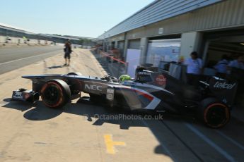 World © Octane Photographic Ltd. Formula 1 - Young Driver Test - Silverstone. Friday 19th July 2013. Day 3. Sauber C32 - Kimiya Sato. Digital Ref : 0755lw1d9887