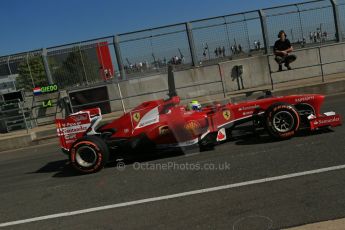 World © Octane Photographic Ltd. Formula 1 - Young Driver Test - Silverstone. Friday 19th July 2013. Day 3. Scuderia Ferrari F138 – Felipe Massa. Digital Ref : 0755lw1d9963