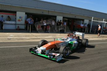 World © Octane Photographic Ltd. Formula 1 - Young Driver Test - Silverstone. Friday 19th July 2013. Day 3. Sahara Force India VJM06 - Adrian Sutil. Digital Ref : 0755lw1d9932