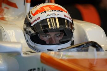 World © Octane Photographic Ltd. Formula 1 - Young Driver Test - Silverstone. Friday 19th July 2013. Day 3. Sahara Force India VJM06 - Adrian Sutil. Digital Ref : 0755lw1d9985