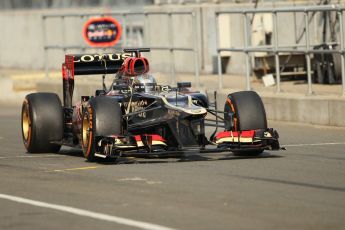 World © Octane Photographic Ltd. Formula 1 - Young Driver Test - Silverstone. Thursday 18th July 2013. Day 2. Lotus F1 Team E21 - Davide Valsecchi. Digital Ref : 0753lw1d6010